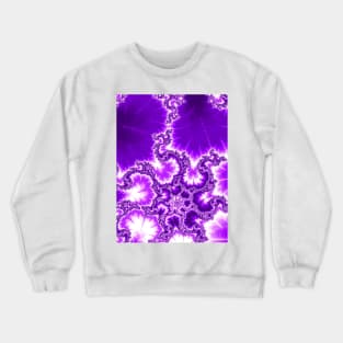 Purple/White Fractal Crewneck Sweatshirt